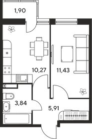 33,8 м², 1-комнатная квартира 4 330 000 ₽ - изображение 1