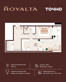Квартира 60,1 м², 1-комнатная - изображение 1