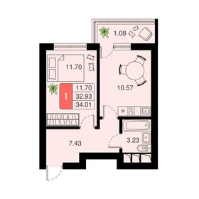 32 м², 1-комнатная квартира 8 200 000 ₽ - изображение 58