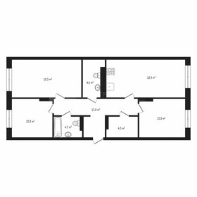 Квартира 84,2 м², 3-комнатная - изображение 1