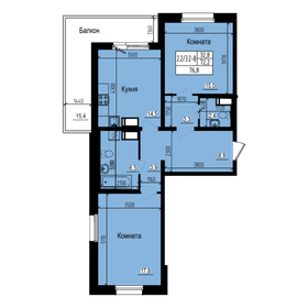 74,6 м², 3-комнатная квартира 12 399 000 ₽ - изображение 106