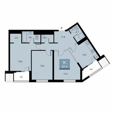 Квартира 91 м², 3-комнатная - изображение 2