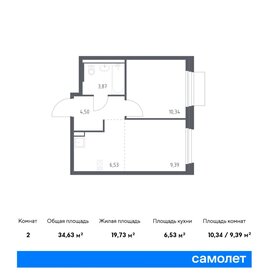 34 м², 1-комнатная квартира 9 011 611 ₽ - изображение 1