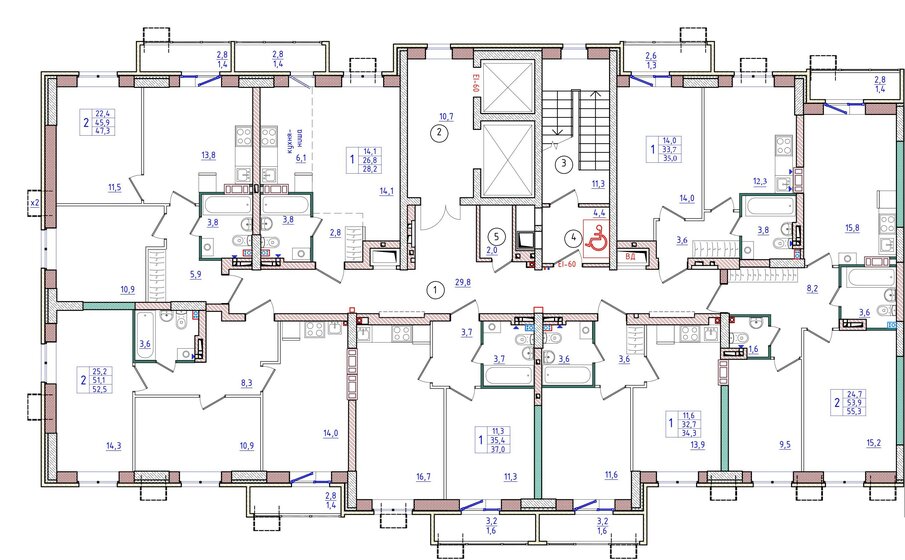 34,3 м², 1-комнатная квартира 3 841 600 ₽ - изображение 17