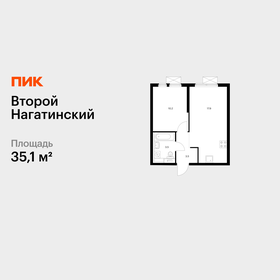 Квартира 35,1 м², 1-комнатная - изображение 1