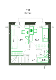Квартира 91,4 м², 4-комнатная - изображение 3