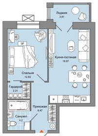 Квартира 47 м², 2-комнатная - изображение 1