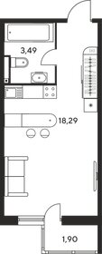 24,2 м², квартира-студия 3 050 000 ₽ - изображение 3