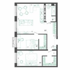 Квартира 70,5 м², 3-комнатная - изображение 3