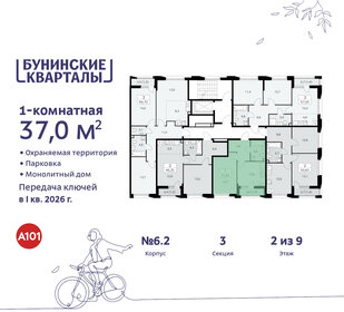 36,2 м², 1-комнатная квартира 10 539 268 ₽ - изображение 32