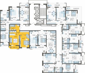 45,5 м², 1-комнатная квартира 6 200 000 ₽ - изображение 32