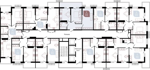 59 м², 2-комнатная квартира 7 200 000 ₽ - изображение 74