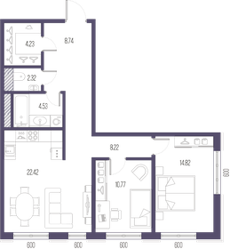 75,8 м², 2-комнатная квартира 27 636 680 ₽ - изображение 13