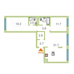 Квартира 78 м², 2-комнатная - изображение 1