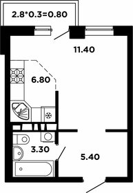 27,3 м², квартира-студия 4 886 700 ₽ - изображение 7