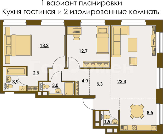 87 м², 3-комнатная квартира 37 150 000 ₽ - изображение 27