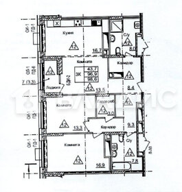 Квартира 100 м², 3-комнатная - изображение 1