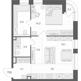 50 м², 1-комнатная квартира 28 639 582 ₽ - изображение 27