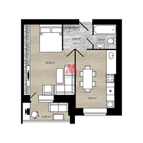 50 м², 1-комнатная квартира 4 826 000 ₽ - изображение 137