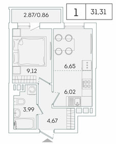 31,2 м², 1-комнатная квартира 5 129 808 ₽ - изображение 95