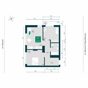 Квартира 52,6 м², 2-комнатная - изображение 1