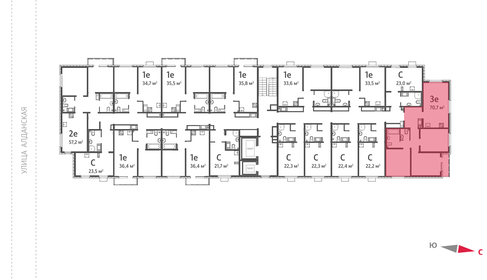 Квартира 70,7 м², 3-комнатная - изображение 2