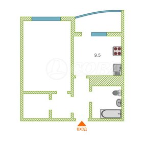 Квартира 41 м², 1-комнатная - изображение 4