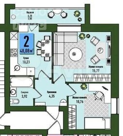 40,6 м², 2-комнатная квартира 4 670 000 ₽ - изображение 23