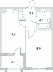 Квартира 37,9 м², 1-комнатная - изображение 1