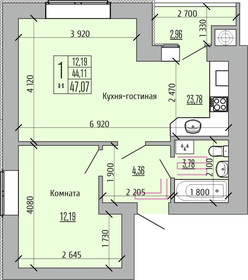 59 м², 2-комнатная квартира 44 000 ₽ в месяц - изображение 69