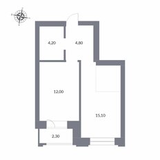 Квартира 38,4 м², 2-комнатная - изображение 2