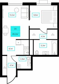 45,6 м², 2-комнатная квартира 6 420 000 ₽ - изображение 9