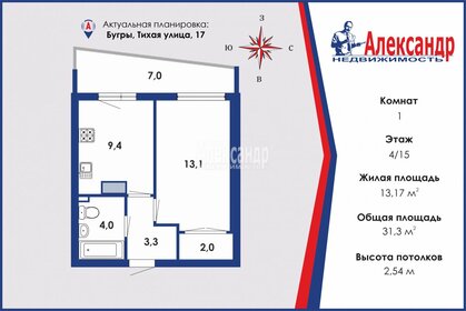 Квартира 31,3 м², 1-комнатная - изображение 1