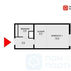 Квартира 22 м², студия - изображение 3