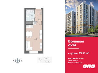 23,4 м², квартира-студия 6 774 300 ₽ - изображение 20