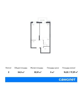 55,6 м², 1-комнатная квартира 10 656 700 ₽ - изображение 16