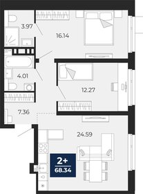 71 м², 2-комнатная квартира 12 350 000 ₽ - изображение 72