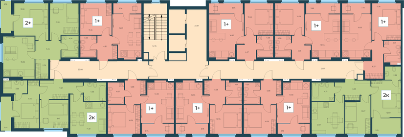 24,5 м², квартира-студия 2 350 000 ₽ - изображение 114
