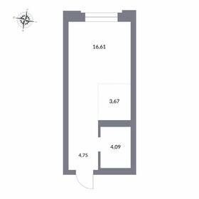 22,8 м², апартаменты-студия 5 638 000 ₽ - изображение 28