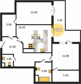 67,1 м², 2-комнатная квартира 9 000 000 ₽ - изображение 50
