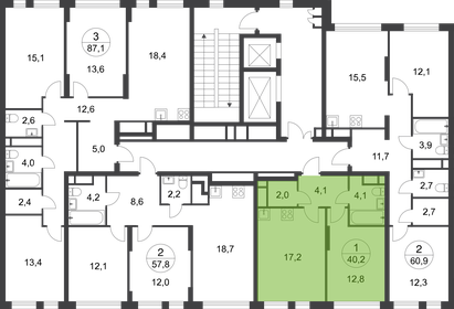 37,8 м², 1-комнатная квартира 12 491 867 ₽ - изображение 29