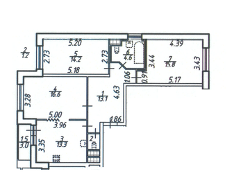 Квартира 82 м², 3-комнатная - изображение 1