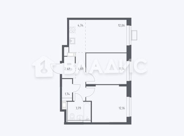 Квартира 52,6 м², 3-комнатная - изображение 1