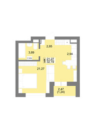 34 м², 1-комнатная квартира 4 500 000 ₽ - изображение 73