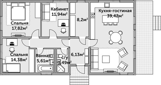 128 м² дом, 13 соток участок 15 500 000 ₽ - изображение 61