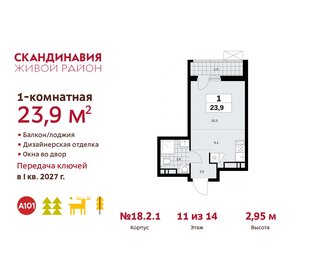 24,7 м², квартира-студия 8 400 000 ₽ - изображение 19