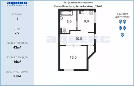 30 м², 1-комнатная квартира 8 350 000 ₽ - изображение 140