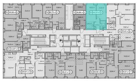 31 м², 1-комнатная квартира 13 000 000 ₽ - изображение 120