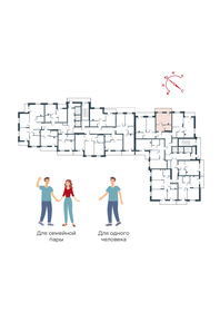 61,4 м², 3-комнатная квартира 5 600 000 ₽ - изображение 75