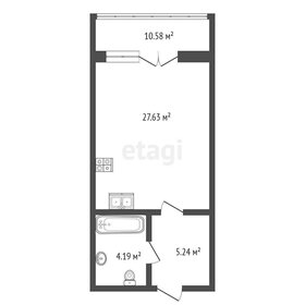 Квартира 48,2 м², студия - изображение 1